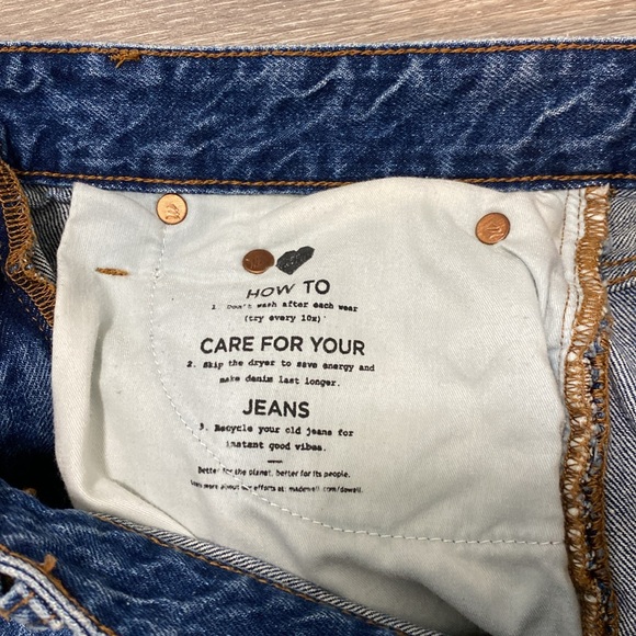 Madewell Relaxed Women’s Jean Shorts Size 25 Blue - Picture 11 of 11
